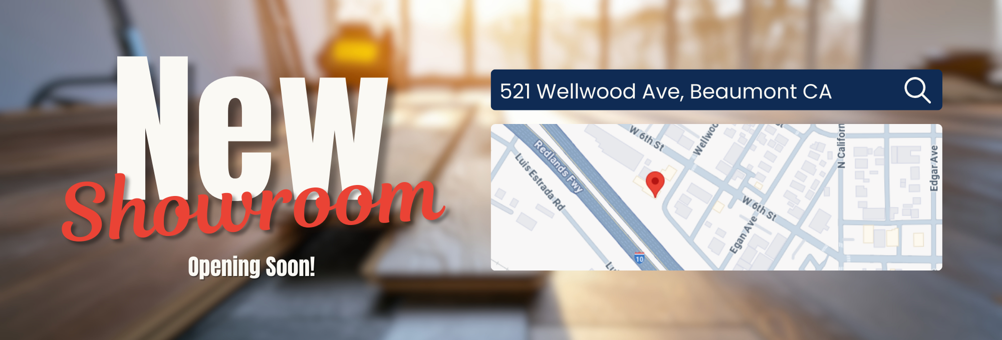 Panter's New Showroom Banner